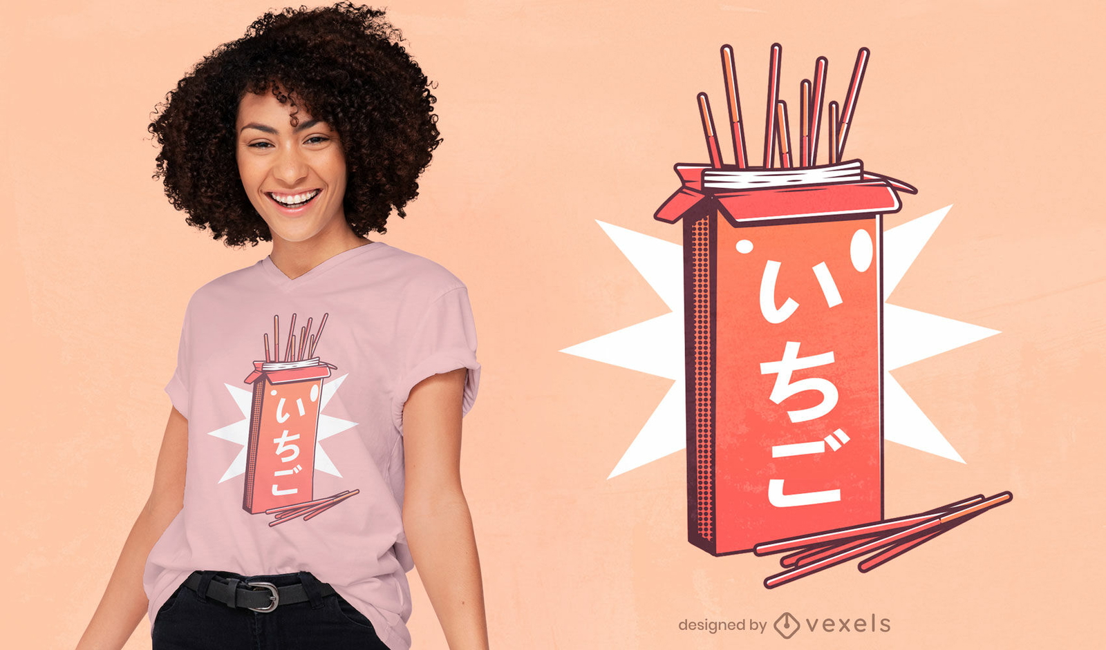 Japanisches süßes Snack-T-Shirt-Design