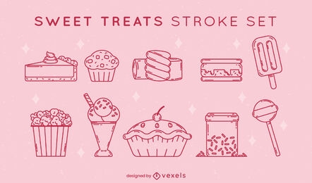 Sweet treats stroke set