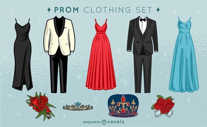 Prom night party clothing set 