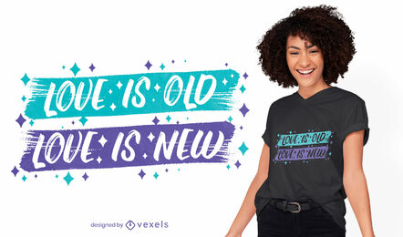 Liebe ist neues T-Shirt-Design
