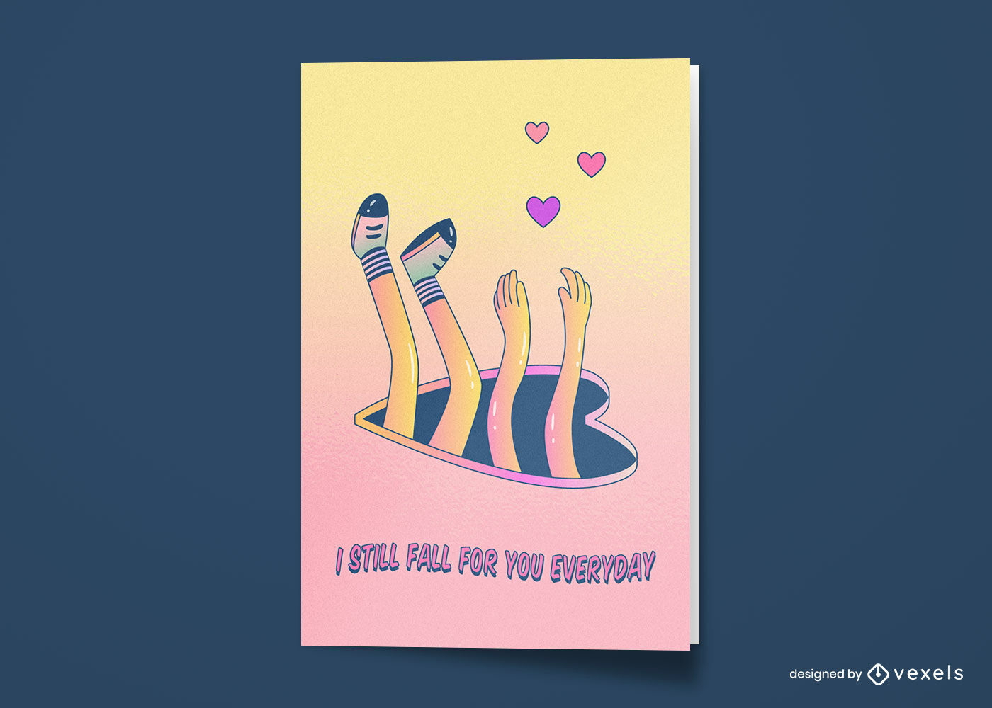 Happy anniversary love cartoon greeting card