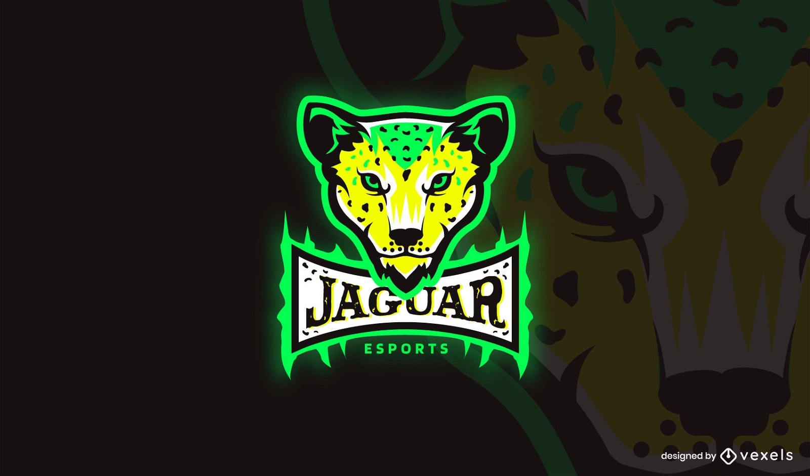 Logotipo de n?on da Jaguar