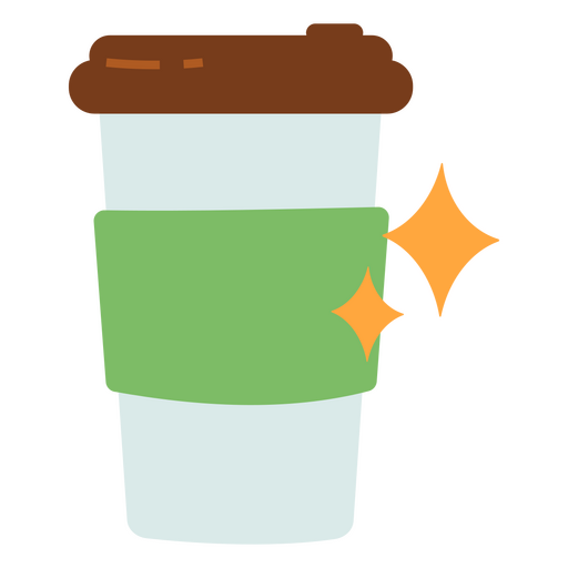 Drinks flat coffee PNG Design