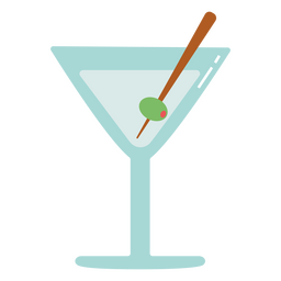Martini con plano de aceitunas