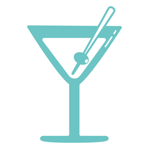 Ausgeschnittenen Martini trinken PNG-Design