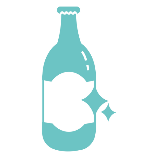 Bebe garrafa de cerveja e brilho Desenho PNG