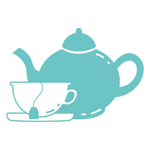 Teetassen- und Teekannengetr?nke PNG-Design