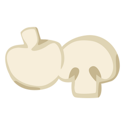 Mushroom flat food PNG Design