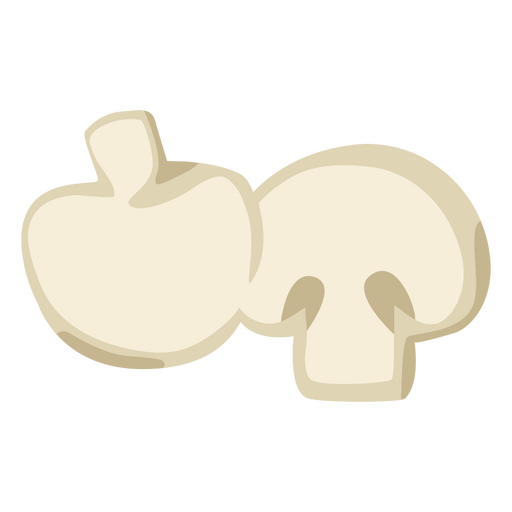 Comida plana de champiñones Diseño PNG