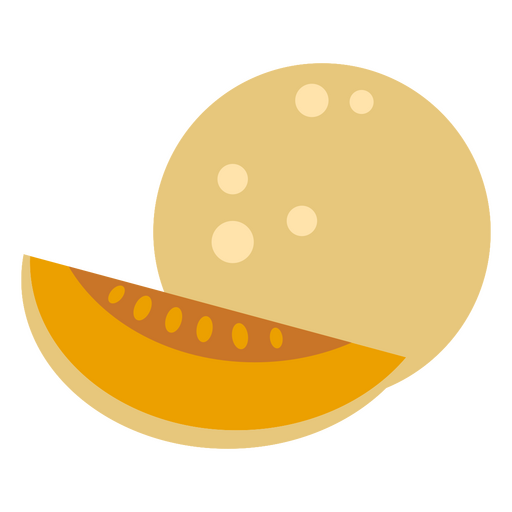 Comida plana de mel?o Desenho PNG