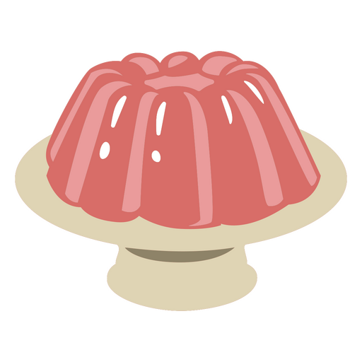 Jelly flat food PNG Design