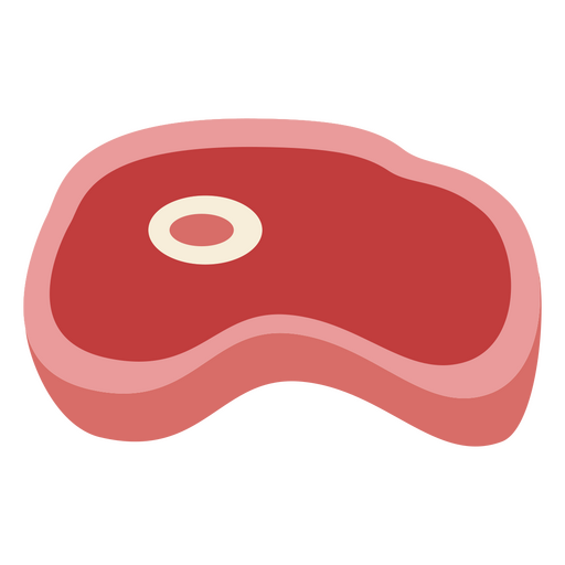 Steak flat food PNG Design