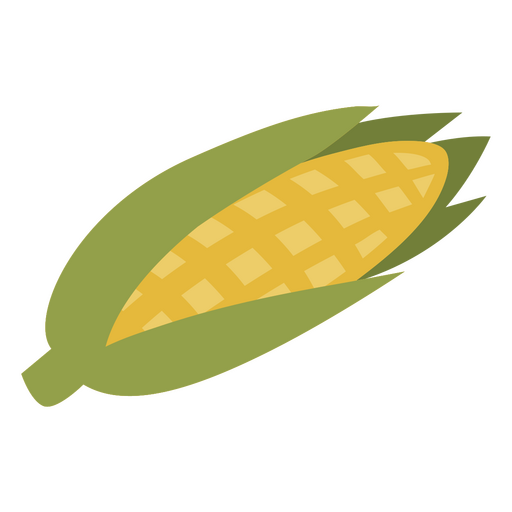 Corn flat food PNG Design