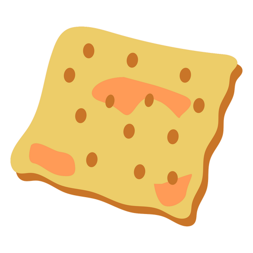Comida plana de galleta
