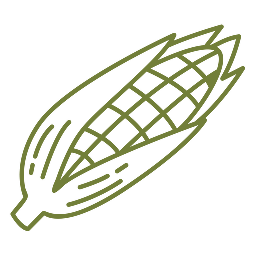 Trazo de diseño simple de maíz