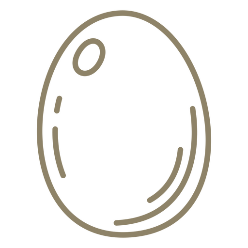 Curso de contorno de ovo Desenho PNG