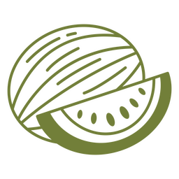 Curso de fruta melancia verde Transparent PNG