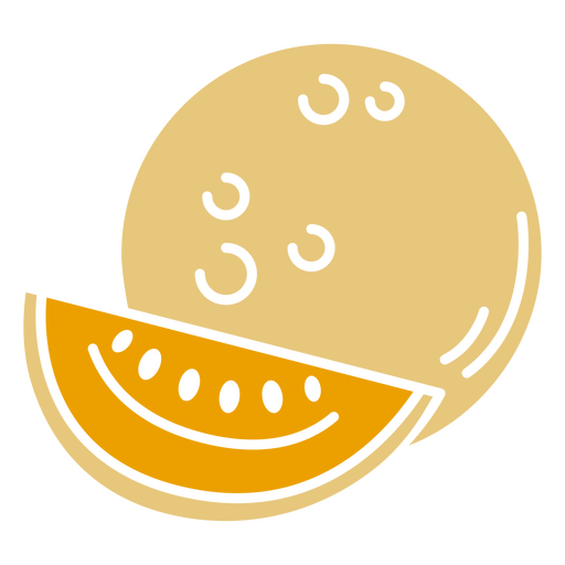 Fruta de melão amarelo Desenho PNG