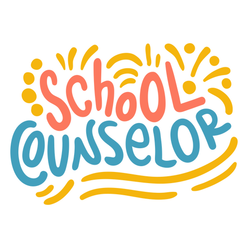 School counselor education quote lettering PNG Design