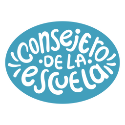 School counselor Spanish lettering PNG Design