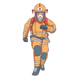 Einsatzkräfte der Feuerwehr PNG-Design