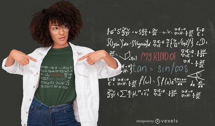 Math science blackboard education t-shirt design