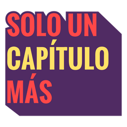 Distintivo de citação de leitura de capítulo espanhol Desenho PNG
