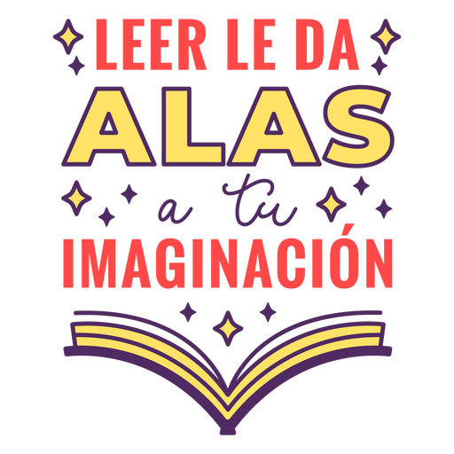 Insignia de cita de lectura en español Diseño PNG