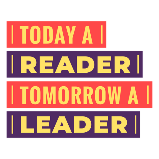 Reading leader quote badge PNG Design