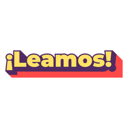 Lassen Sie uns das spanische Zitatabzeichen lesen PNG-Design