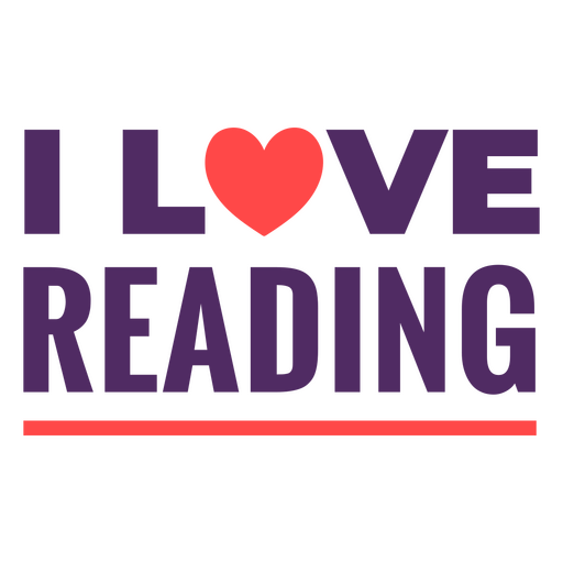 I love reading quote badge PNG Design