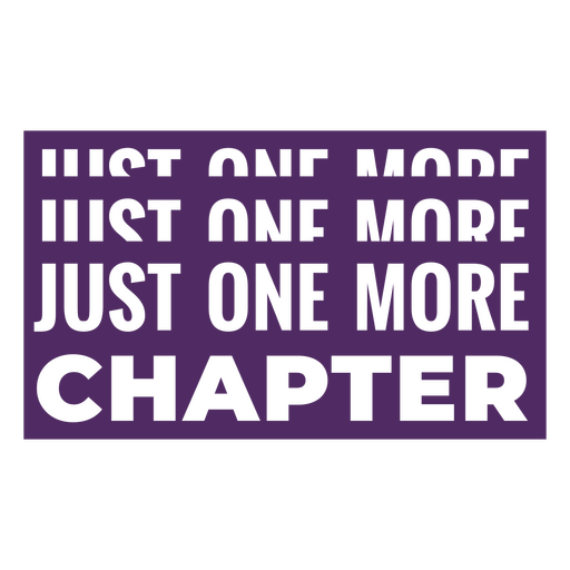 Reading chapter book quote badge PNG Design