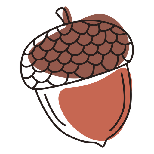 Fall nature acorn icon PNG Design