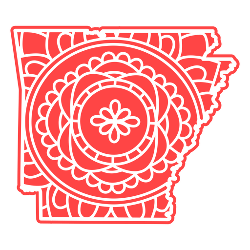 Arkansas-Mandala-Staaten PNG-Design
