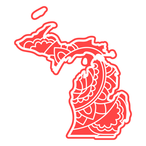 estados da mandala de Michigan Desenho PNG