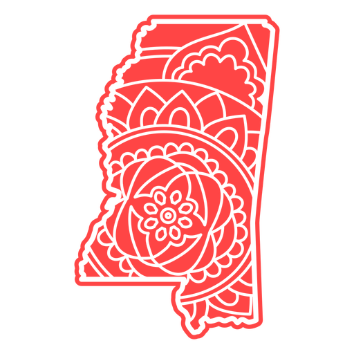 Estados da mandala do Mississippi Desenho PNG