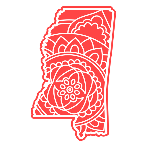 Mississippi mandala states PNG Design