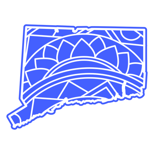 Estados del mandala de Connecticut Diseño PNG