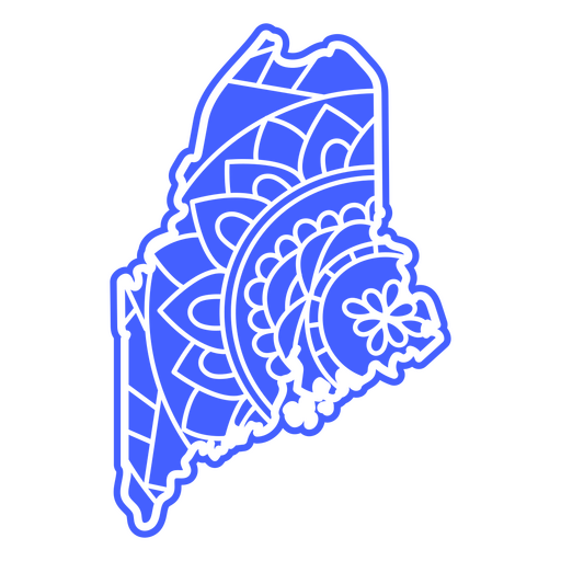 Estados da mandala do Maine Desenho PNG