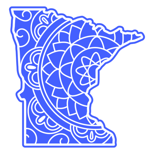Estados da mandala de Minnesota Desenho PNG