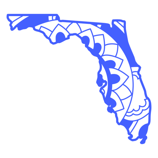 Staaten-Mandala Florida PNG-Design