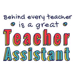 Distintivo de citação de assistente de professor escolar