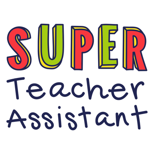 Distintivo de citação do Super Teacher Assistant Desenho PNG