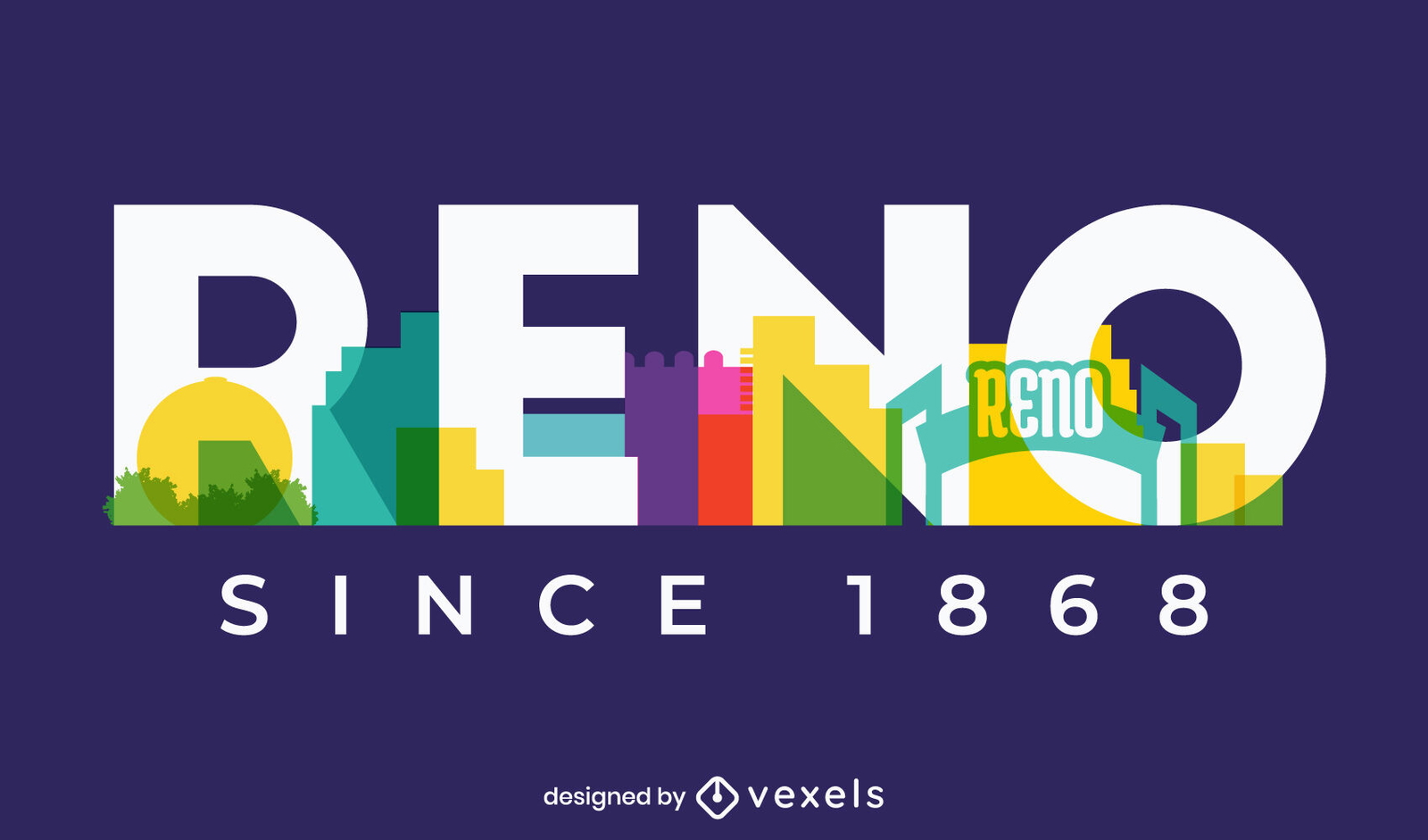 Diseño plano de la ciudad de Skyline Reno Nevada