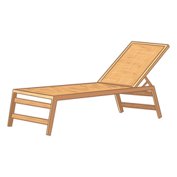 Lounge outdoor chair PNG Design Transparent PNG