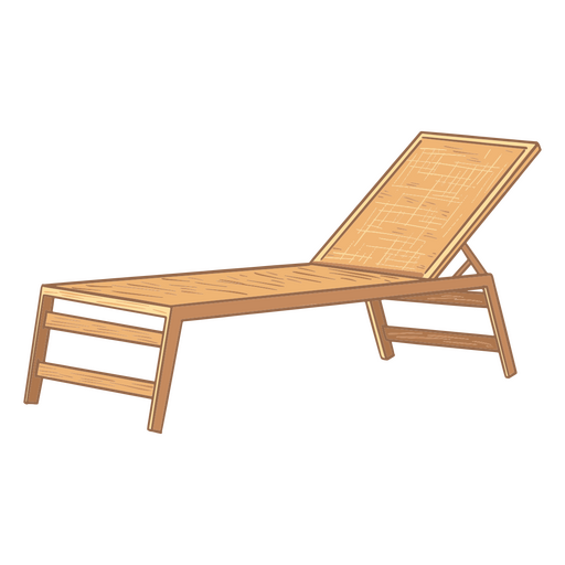 Lounge outdoor chair PNG Design
