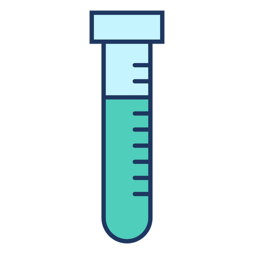 Icono de ciencia de tubo de química Diseño PNG
