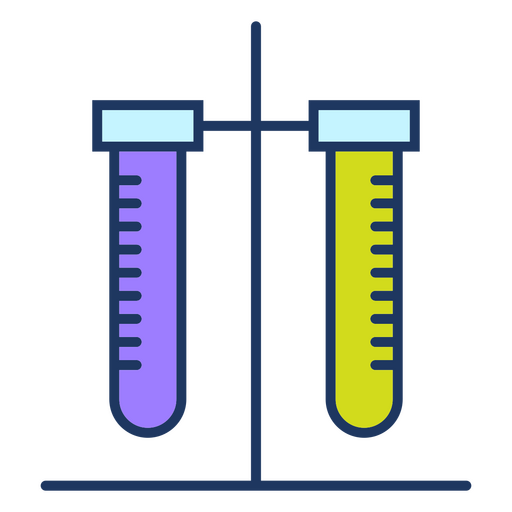 Symbol f?r Chemie-Wissenschaftsr?hren PNG-Design