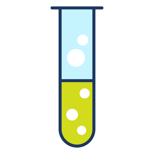 ícone de tubo de química científica Desenho PNG