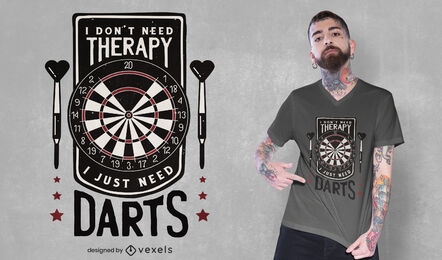 Dartboard funny quote t-shirt design